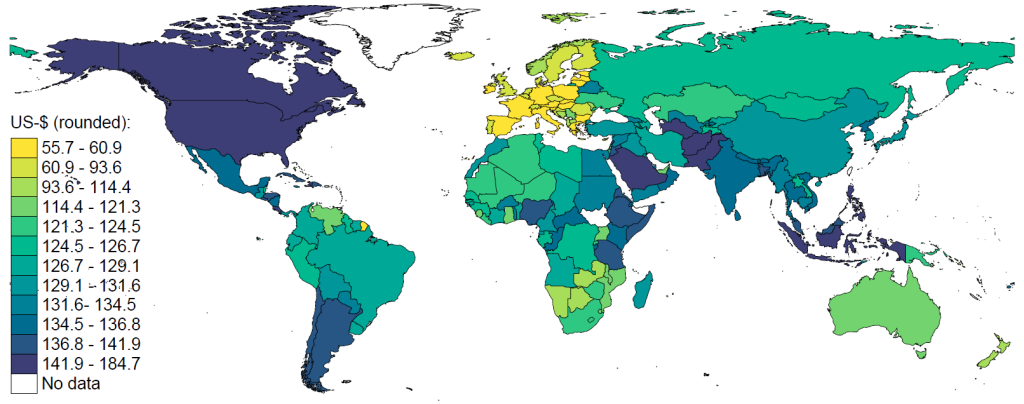 average-work-visa-costs-usd