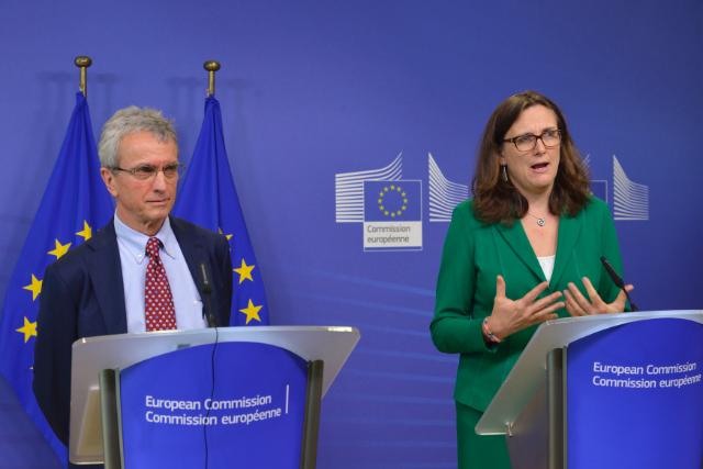 Philippe Fargues and Cecilia Malmström conference image